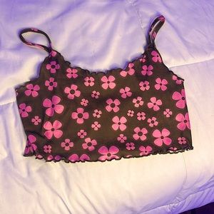 This a cropped tank top for 10 year old girls .